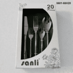 5601 20-Piece 18/0 Stainless Steel Rounded Handle Flatware Set for Wholesale product image
