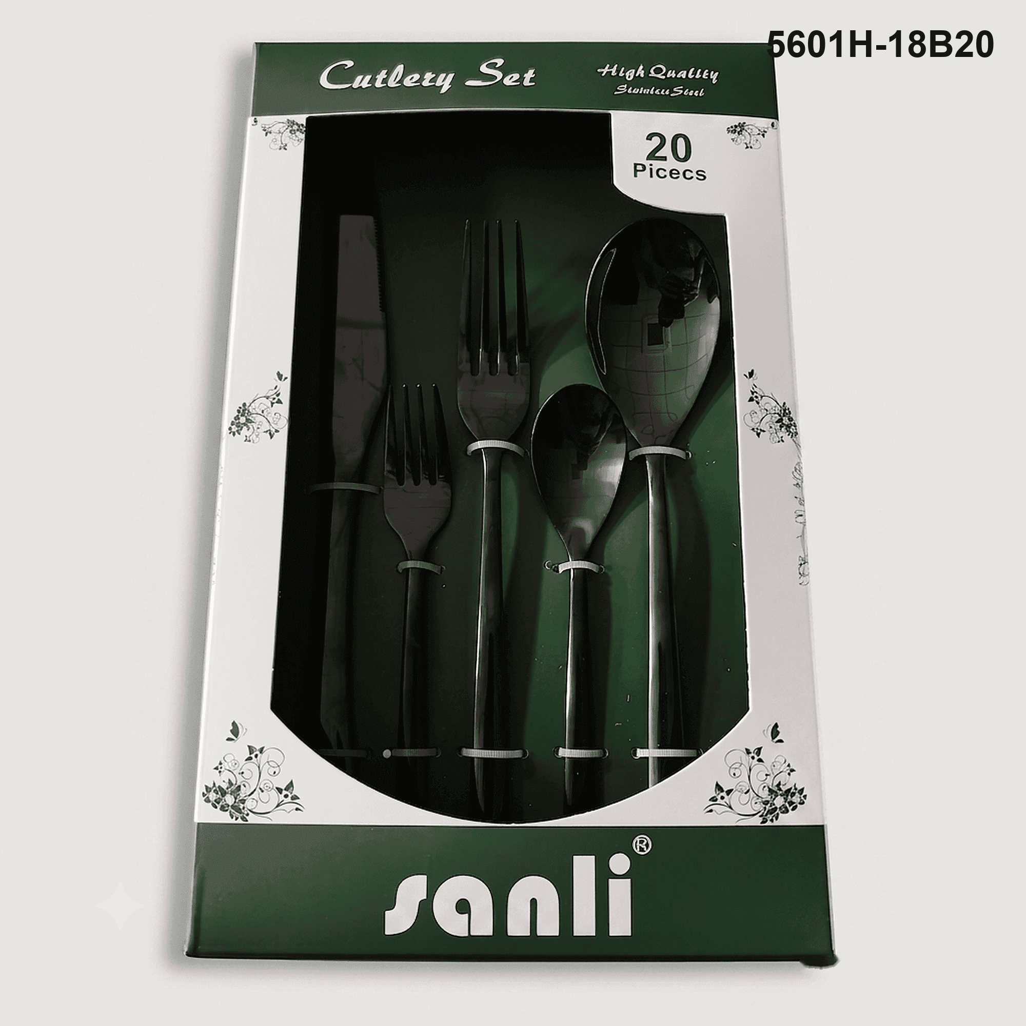 5601 20-piece flatware set 5601H-18B20 packaging