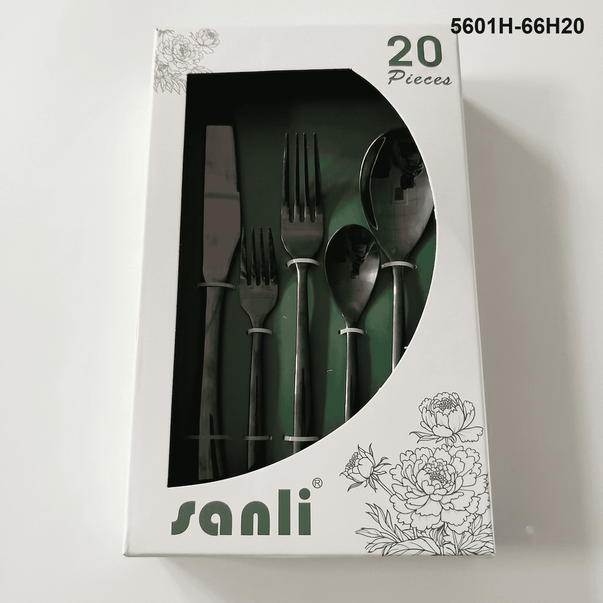 5601 20-piece flatware set 5601H-66H20 packaging