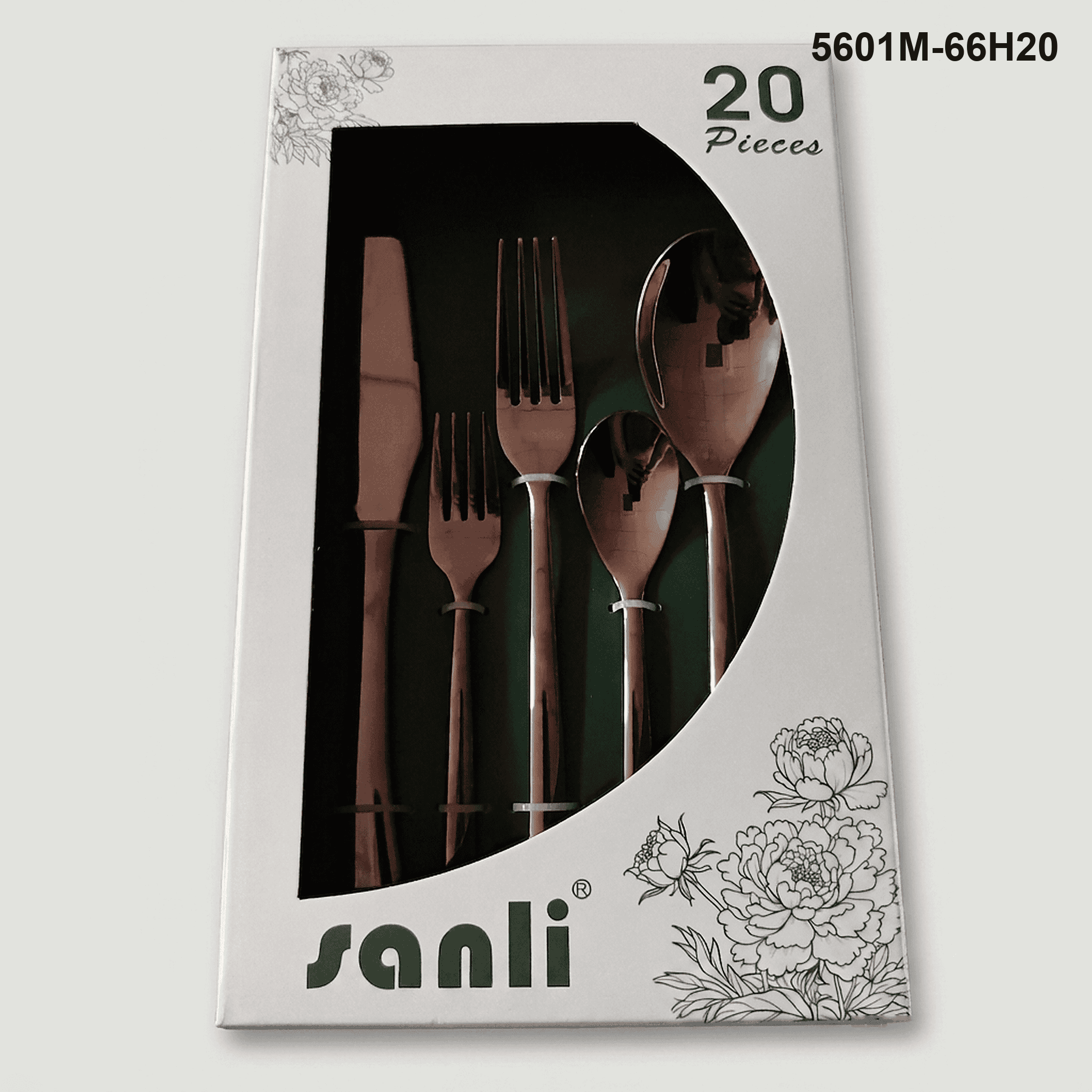 5601 20-piece flatware set 5601M-66H20 packaging
