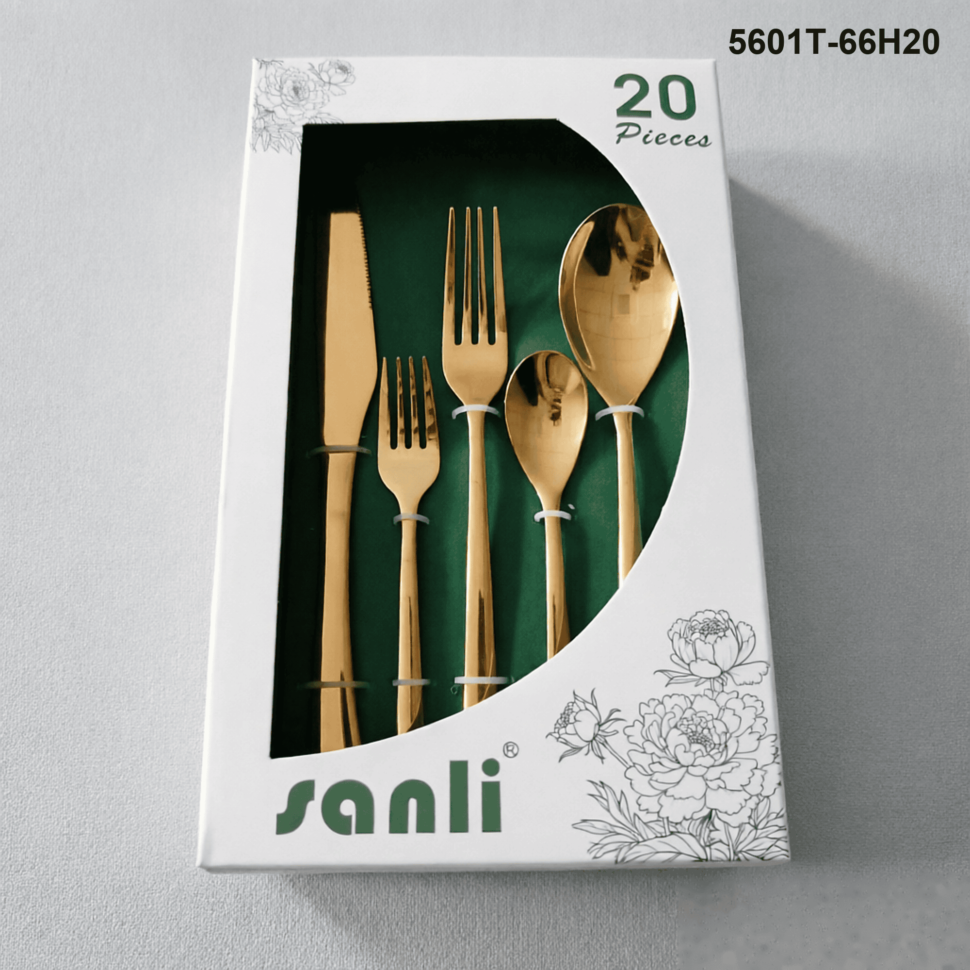 5601 20-piece flatware set 5601T-66H20 packaging