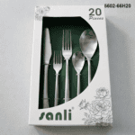 5602 20-Piece 18/0 Stainless Steel Satin Rounded Handle Flatware Set for Wholesale product image