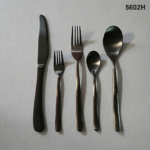 5602 20-Piece 18/0 Stainless Steel Satin Rounded Handle Flatware Set for Wholesale product image