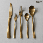 5602 20-Piece 18/0 Stainless Steel Satin Rounded Handle Flatware Set for Wholesale product image