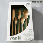 5602 20-Piece 18/0 Stainless Steel Satin Rounded Handle Flatware Set for Wholesale product image