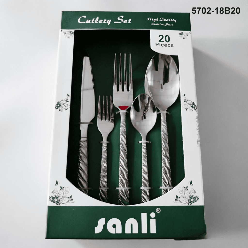5702 20-piece flatware set 5702-18B20 packaging