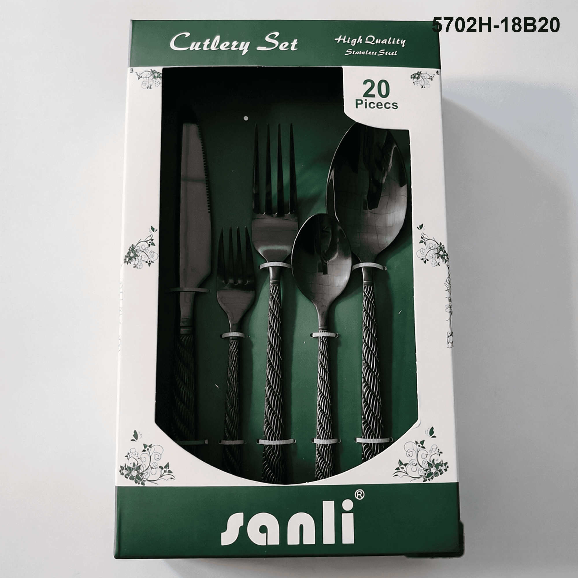 5702 20-piece flatware set 5702H-18B20 packaging