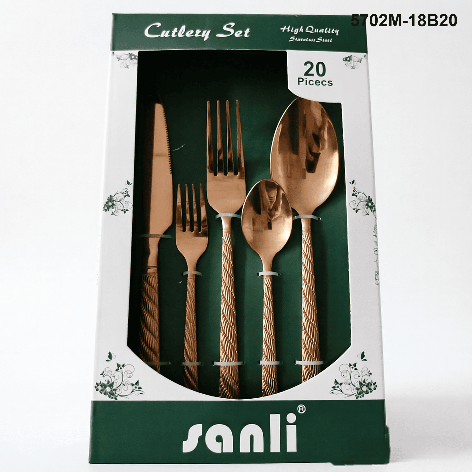 5702 20-piece flatware set 5702M-18B20 packaging