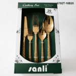 5702 20-Piece 18/0 Stainless Steel Braided Texture Handle Flatware Set for Wholesale product image