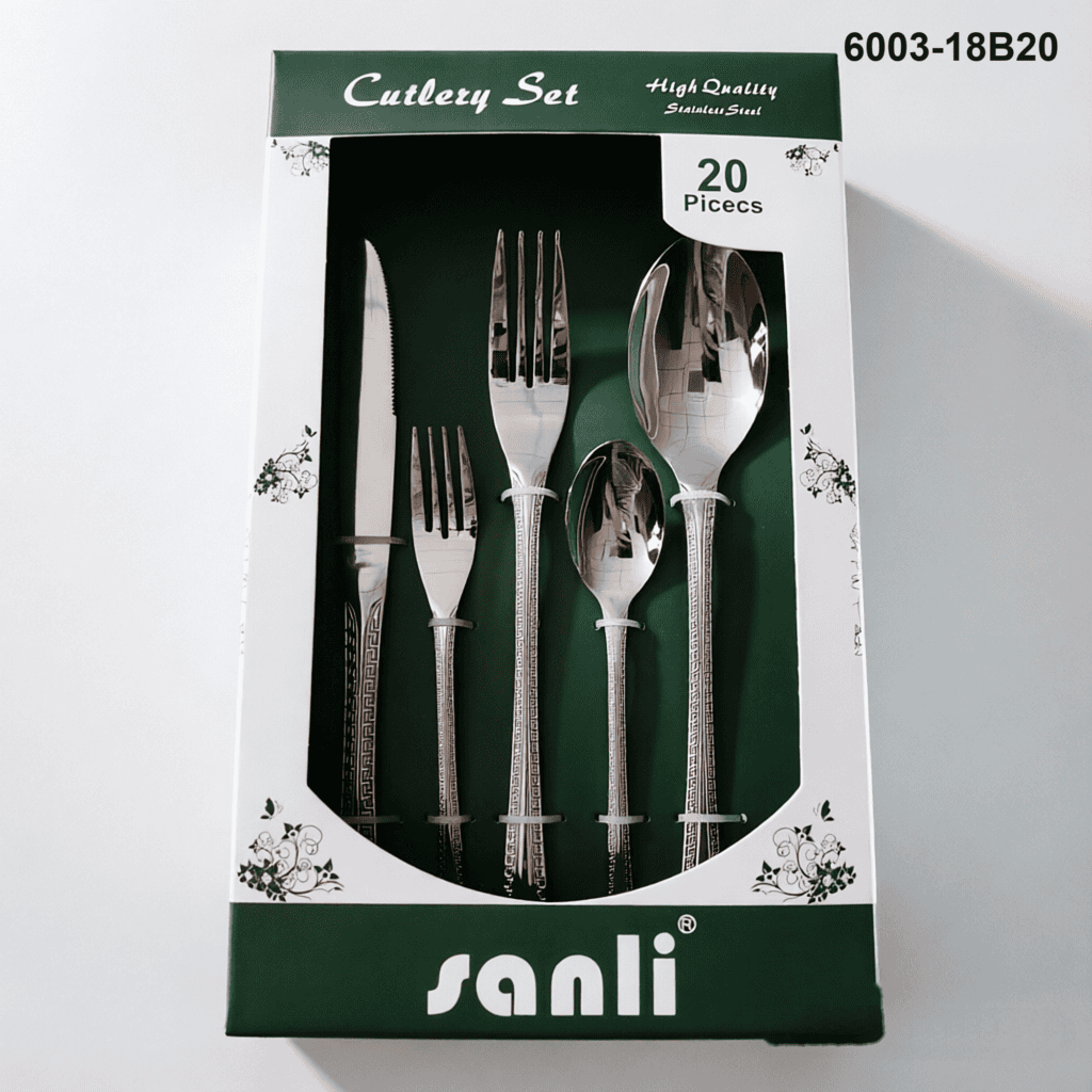 6003 20-piece flatware set 6003-18B20 packaging