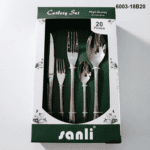 6003 20-Piece 18/0 Stainless Steel Greek Key Border Handle Flatware Set for Wholesale product image