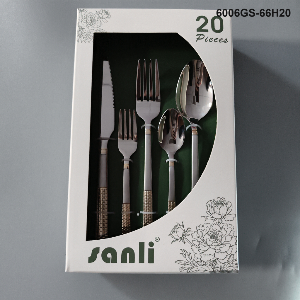 6006 20-piece flatware set 6006GS-66H20 packaging
