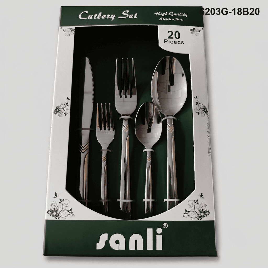6203 20-piece flatware set 6203G-18B20 packaging