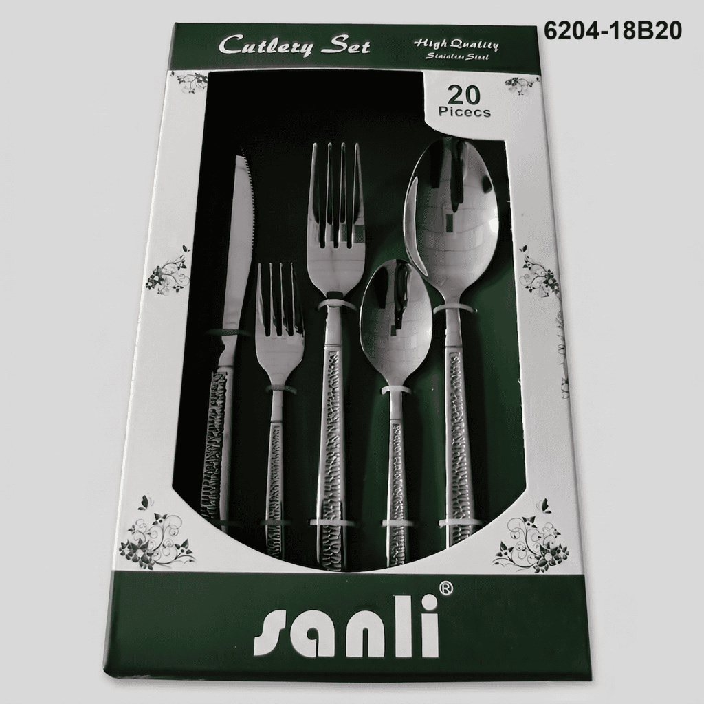6204 20-piece flatware set 6204-18B20 packaging