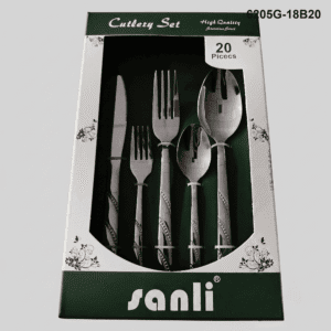 6205 20-piece flatware set 6205G-18B20 packaging