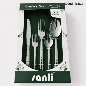 6206 20-piece flatware set 6206G-18B20 packaging