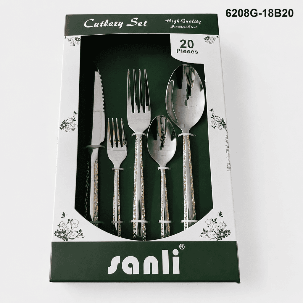 6208 20-piece flatware set 6208G-18B20 packaging