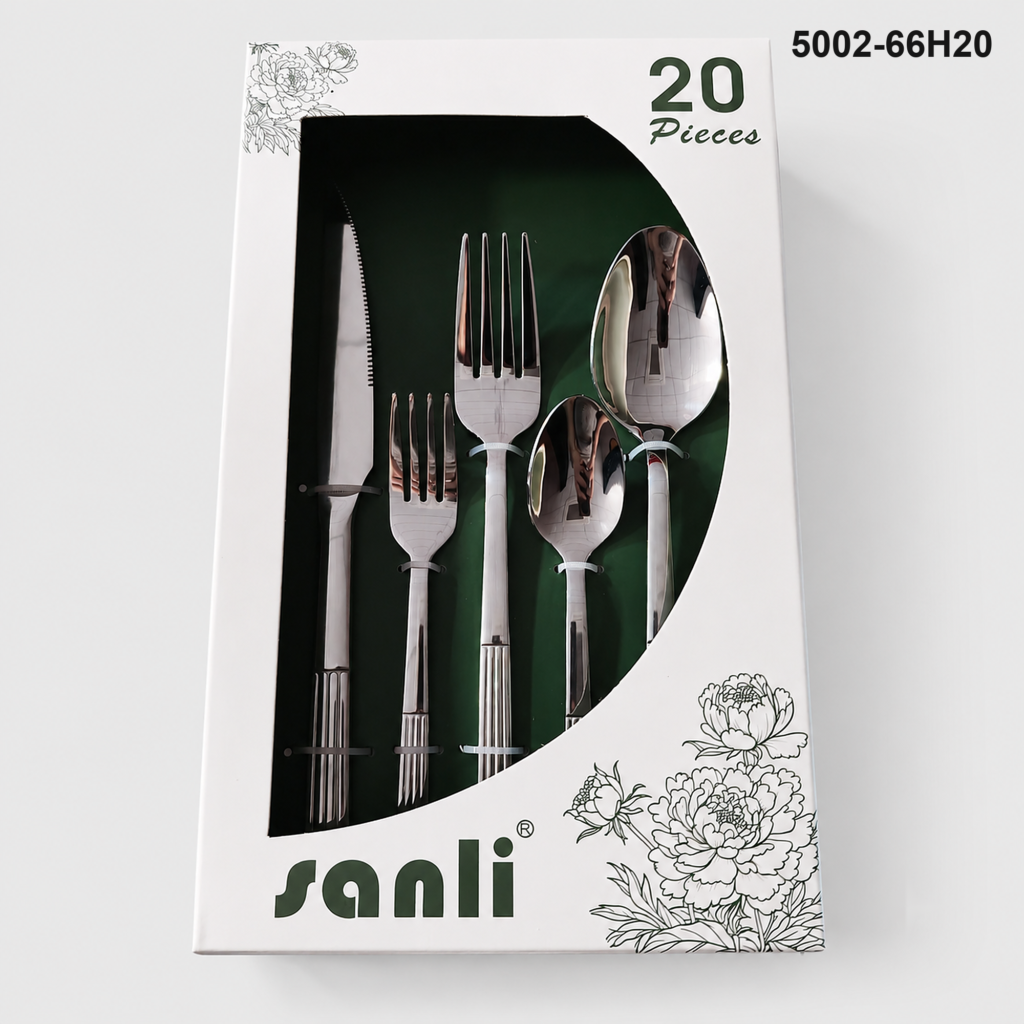 5002 20-piece flatware set 5002-66H20 packaging