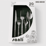 5002 20-Piece 18/0 Stainless Steel Fluted Handle Flatware Set for Wholesale product image