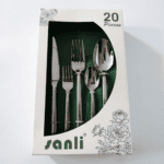 5004 20-Piece 18/0 Stainless Steel Hammered Handle Flatware Set for Wholesale product image