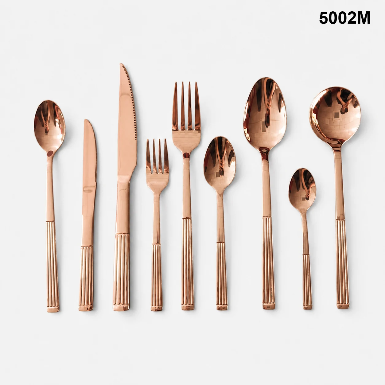 5002M collection: nine individual cutlery types in rose gold finish