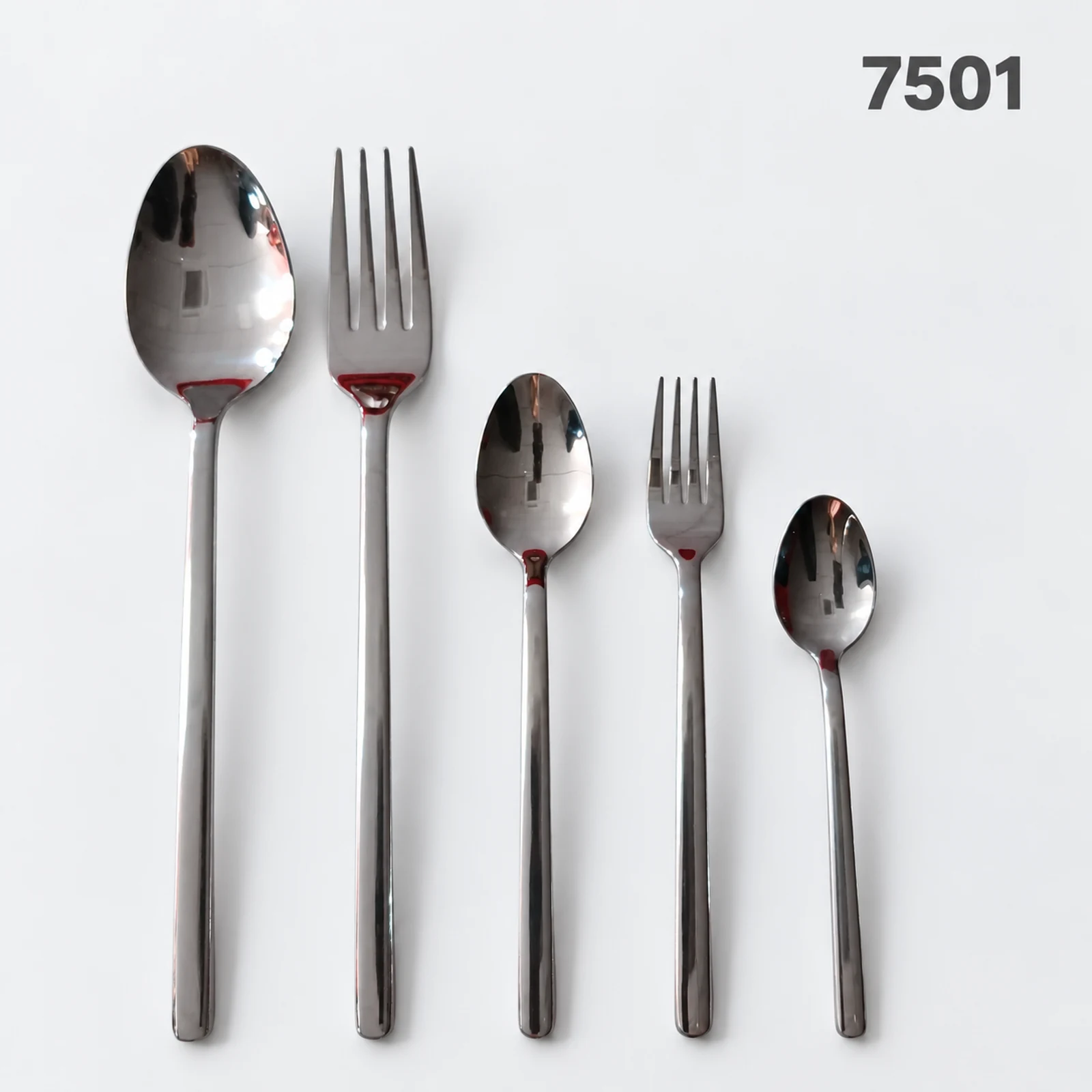7501 18/0 cutlery with slim straight handles